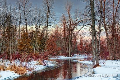 Thawing Jock River At Dawn_14865.jpg - Photographed near Ottawa, Ontario - the capital of Canada.